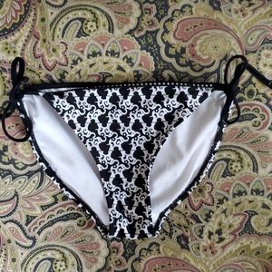 Black & White Bikini Bottoms, Small